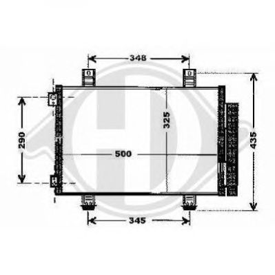DIEDERICHS 8186600 -  Конденсатор, кондиционер
