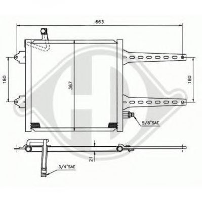 DIEDERICHS 8220300 -  Конденсатор, кондиционер
