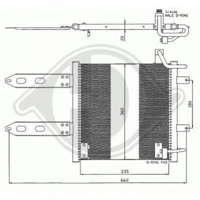 DIEDERICHS 8220800 -  Конденсатор, кондиционер
