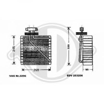 DIEDERICHS 8229001 -  Испаритель, кондиционер
