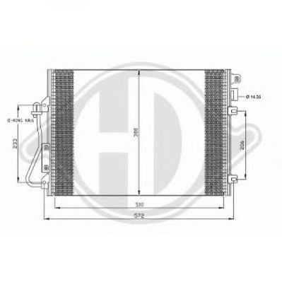 DIEDERICHS 8445500 -  Конденсатор, кондиционер