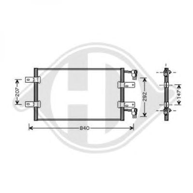DIEDERICHS 8449501 -  Конденсатор, кондиционер