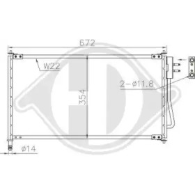 DIEDERICHS dcc1165 -  Конденсатор, кондиционер