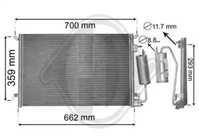 DIEDERICHS dcc1302 -  Конденсатор, кондиционер