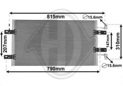 DIEDERICHS dcc1360 -  Конденсатор, кондиционер