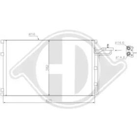DIEDERICHS dcc1459 -  Конденсатор, кондиционер