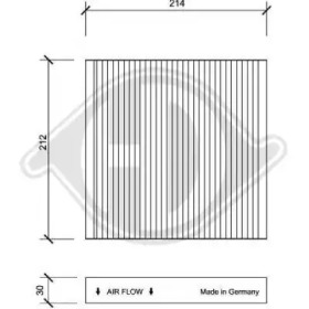 DIEDERICHS dci0050 -  Фильтр воздуха в салоне