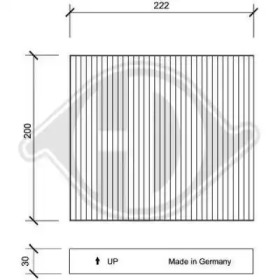 DIEDERICHS dci0064 -  Фильтр воздуха в салоне