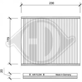 DIEDERICHS dci0090 -  Фильтр воздуха в салоне