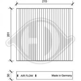 DIEDERICHS dci0109 -  Фильтр воздуха в салоне