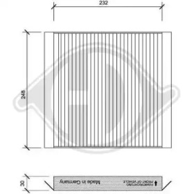 DIEDERICHS dci0121 -  Фильтр воздуха в салоне