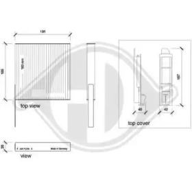 DIEDERICHS dci01231 -  Фильтр воздуха в салоне