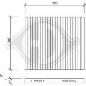 DIEDERICHS dci0134 -  Фильтр воздуха в салоне