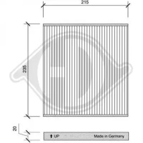 DIEDERICHS dci0138 -  Фильтр воздуха в салоне