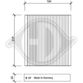 DIEDERICHS dci0143 -  Фильтр воздуха в салоне