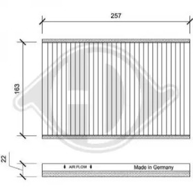 DIEDERICHS dci0145 -  Фильтр воздуха в салоне