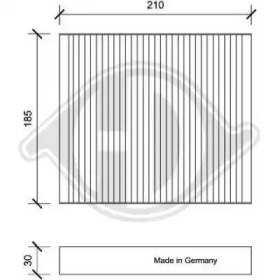 DIEDERICHS dci0146 -  Фильтр воздуха в салоне