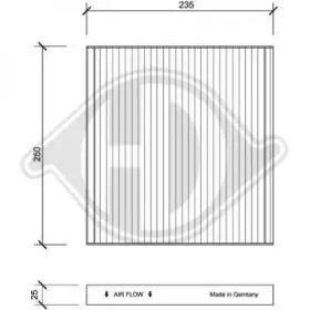 DIEDERICHS dci0148 -  Фильтр воздуха в салоне