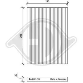 DIEDERICHS dci0153 -  Фильтр воздуха в салоне