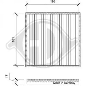 DIEDERICHS dci0175 -  Фильтр воздуха в салоне