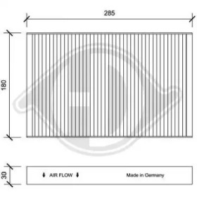 DIEDERICHS dci0195 -  Фильтр воздуха в салоне