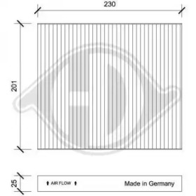 DIEDERICHS dci0205 -  Фильтр воздуха в салоне