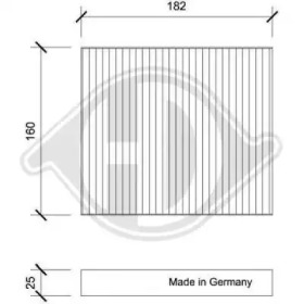 DIEDERICHS dci0206 -  Фильтр воздуха в салоне