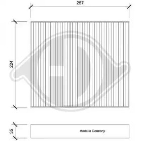 DIEDERICHS dci0213 -  Фильтр воздуха в салоне