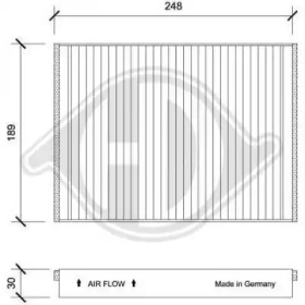 DIEDERICHS dci0228 -  Фильтр воздуха в салоне