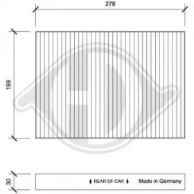 DIEDERICHS dci0235 -  Фильтр воздуха в салоне