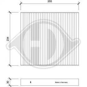 DIEDERICHS dci0236 -  Фильтр воздуха в салоне