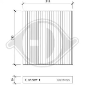 DIEDERICHS dci0244 -  Фильтр воздуха в салоне