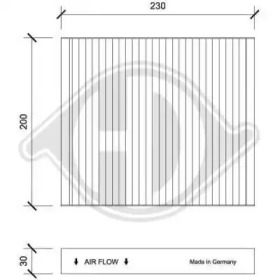 DIEDERICHS dci0246 -  Фильтр воздуха в салоне