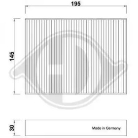 DIEDERICHS dci0258 -  Фильтр воздуха в салоне
