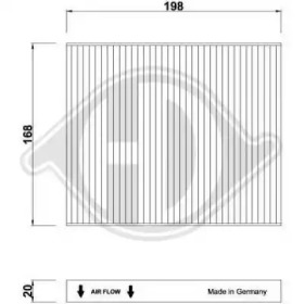 DIEDERICHS dci0259 -  Фильтр воздуха в салоне