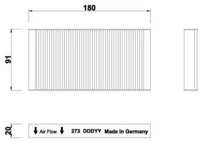 DIEDERICHS dci0273s -  Фильтр воздуха в салоне