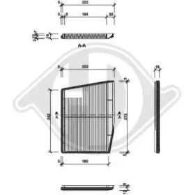 DIEDERICHS dci0809 -  Фильтр воздуха в салоне