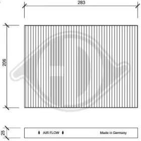 DIEDERICHS dci1005 -  Фильтр воздуха в салоне