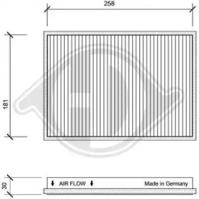 DIEDERICHS dci1021 -  Фильтр воздуха в салоне