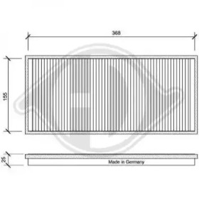 DIEDERICHS dci1025 -  Фильтр воздуха в салоне