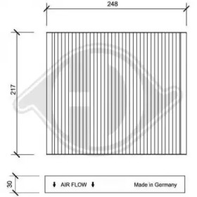 DIEDERICHS dci1063 -  Фильтр воздуха в салоне