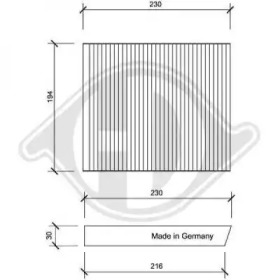 DIEDERICHS dci1069 -  Фильтр воздуха в салоне