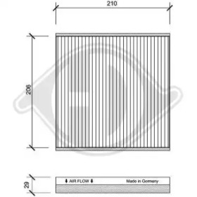 DIEDERICHS dci1070 -  Фильтр воздуха в салоне