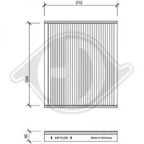 DIEDERICHS dci1087 -  Фильтр воздуха в салоне