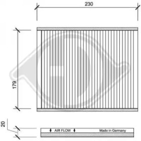 DIEDERICHS dci1090 -  Фильтр воздуха в салоне
