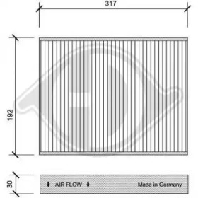 DIEDERICHS dci1092 -  Фильтр воздуха в салоне