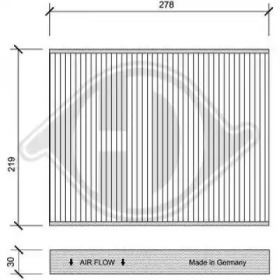 DIEDERICHS dci1104 -  Фильтр воздуха в салоне