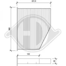 DIEDERICHS dci1111 -  Фильтр воздуха в салоне