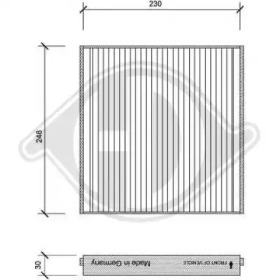 DIEDERICHS dci1121 -  Фильтр воздуха в салоне