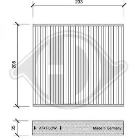 DIEDERICHS dci1126 -  Фильтр воздуха в салоне